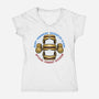 Optical Combat Division-Womens-V-Neck-Tee-glitchygorilla