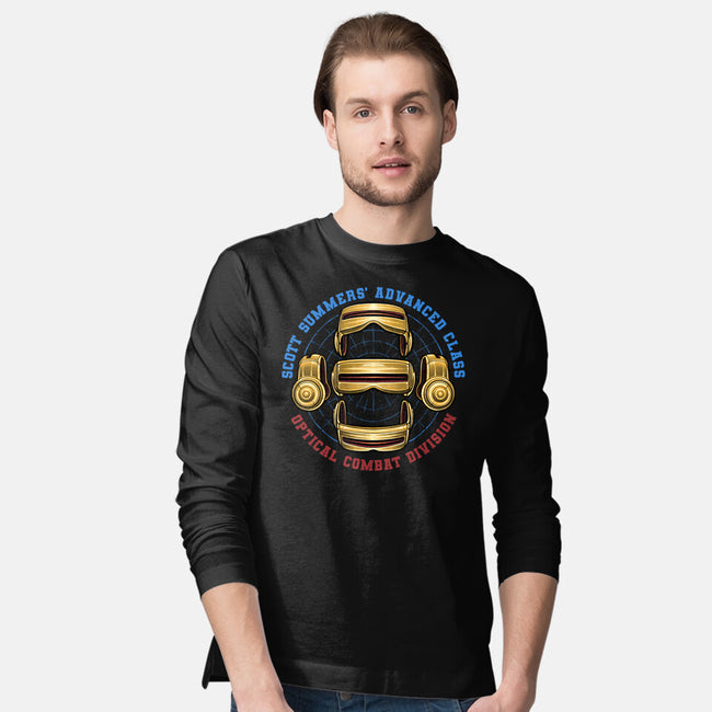 Optical Combat Division-Mens-Long Sleeved-Tee-glitchygorilla