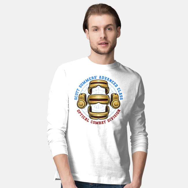 Optical Combat Division-Mens-Long Sleeved-Tee-glitchygorilla