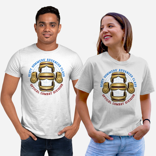 Optical Combat Division-Unisex-Basic-Tee-glitchygorilla