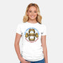 Optical Combat Division-Womens-Fitted-Tee-glitchygorilla