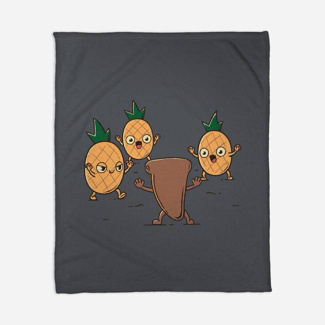Hold The Pineapples-None-Fleece-Blanket-rarpoint