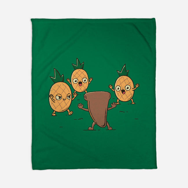 Hold The Pineapples-None-Fleece-Blanket-rarpoint