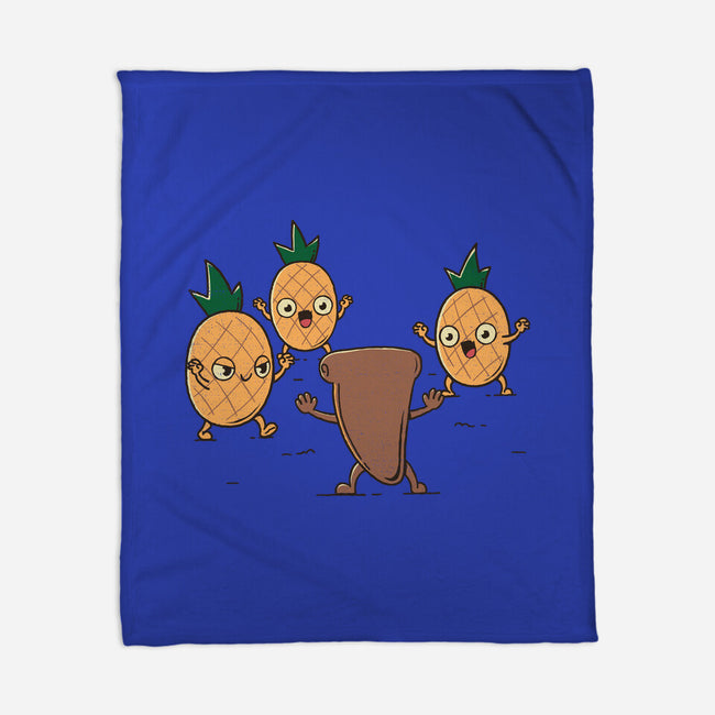 Hold The Pineapples-None-Fleece-Blanket-rarpoint