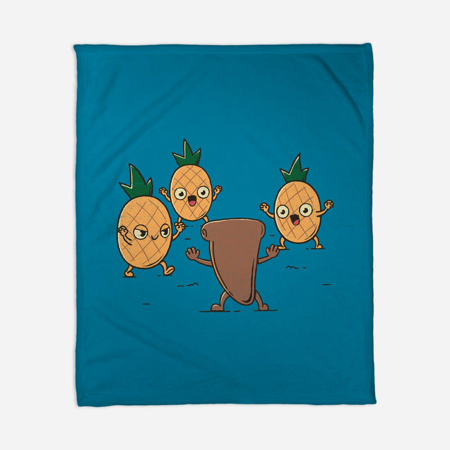 Hold The Pineapples-None-Fleece-Blanket-rarpoint