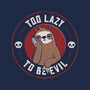 Too Lazy To Be Evil-Womens-Fitted-Tee-rarpoint