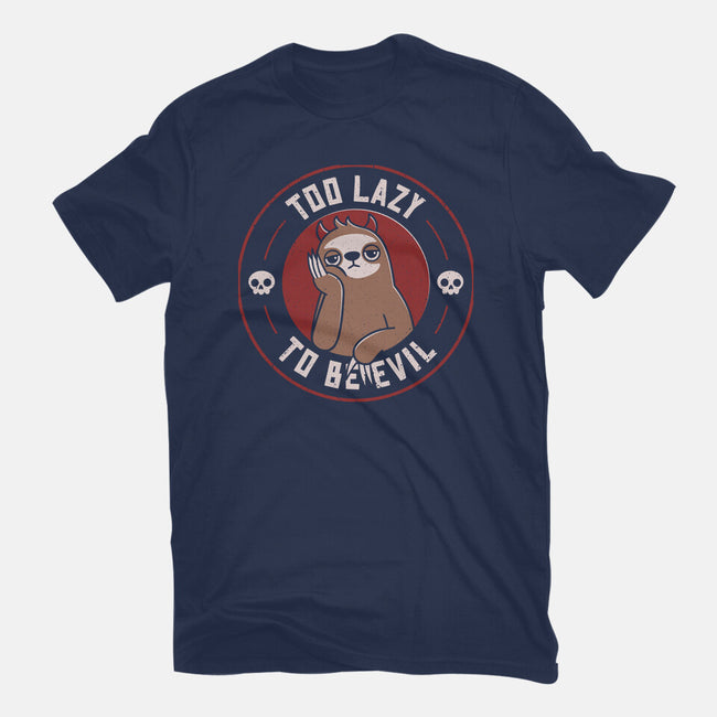 Too Lazy To Be Evil-Womens-Fitted-Tee-rarpoint