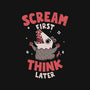 Scream First Think Later-Mens-Premium-Tee-rarpoint