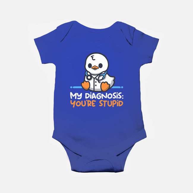 Funny Doctor Diagnosis-Baby-Basic-Onesie-NemiMakeit