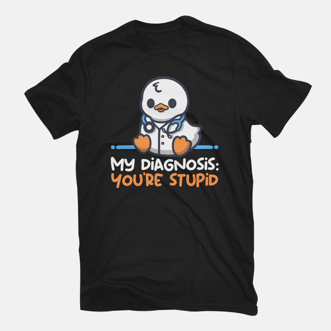 Funny Doctor Diagnosis-Womens-Fitted-Tee-NemiMakeit