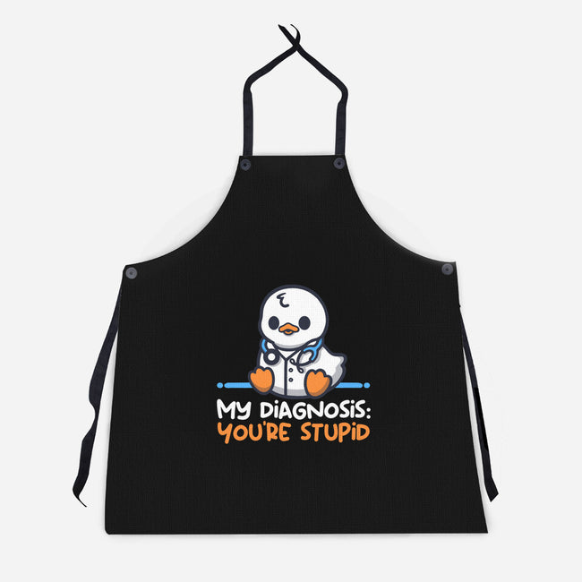 Funny Doctor Diagnosis-Unisex-Kitchen-Apron-NemiMakeit