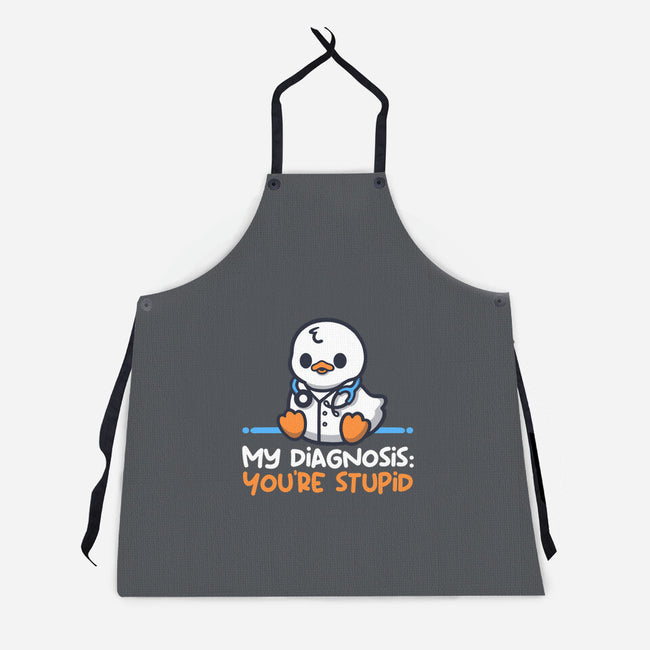 Funny Doctor Diagnosis-Unisex-Kitchen-Apron-NemiMakeit