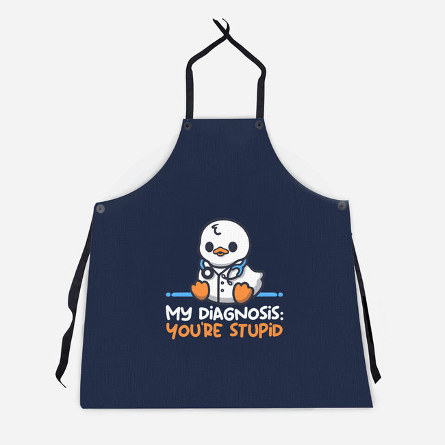 Funny Doctor Diagnosis-Unisex-Kitchen-Apron-NemiMakeit