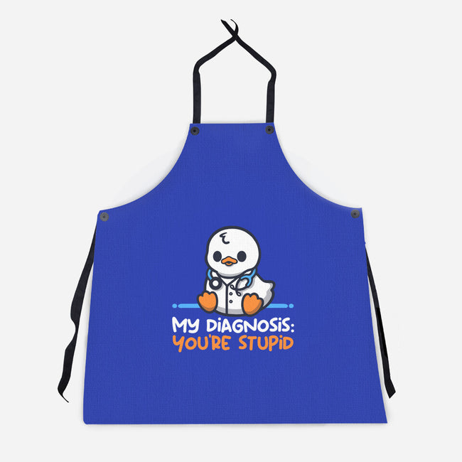 Funny Doctor Diagnosis-Unisex-Kitchen-Apron-NemiMakeit