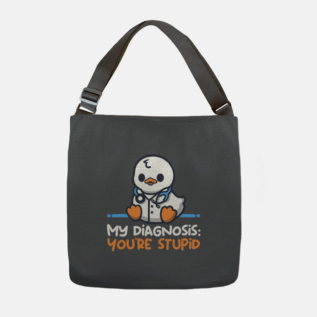 Funny Doctor Diagnosis-None-Adjustable Tote-Bag-NemiMakeit