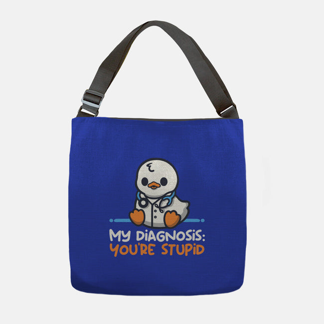Funny Doctor Diagnosis-None-Adjustable Tote-Bag-NemiMakeit
