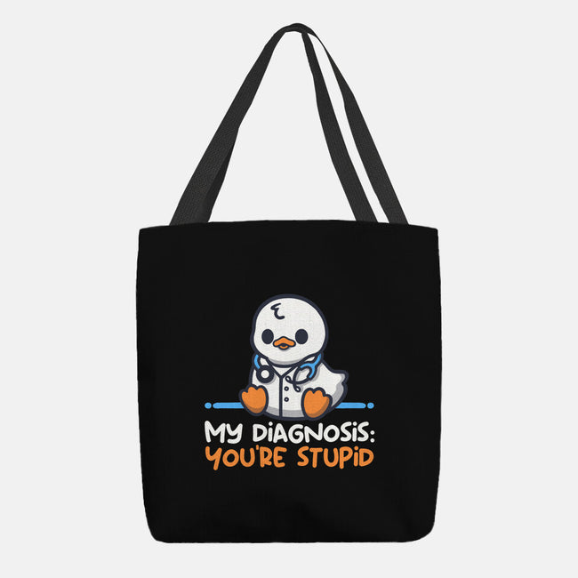 Funny Doctor Diagnosis-None-Basic Tote-Bag-NemiMakeit