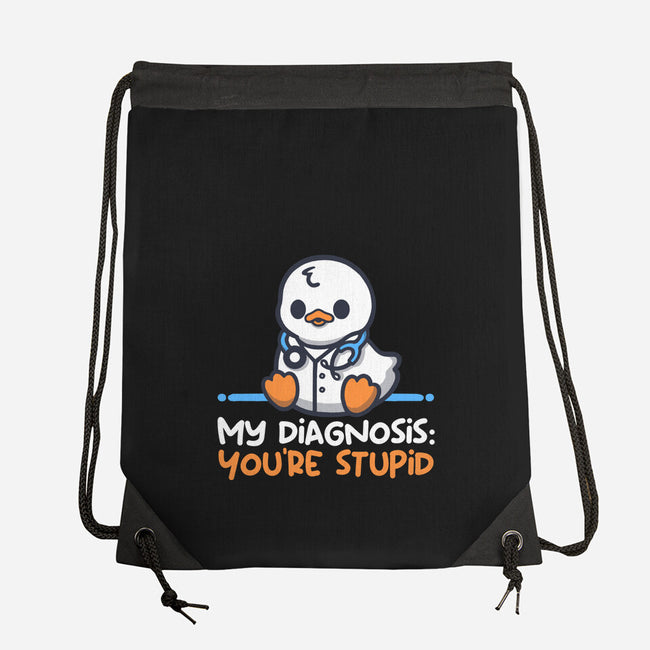 Funny Doctor Diagnosis-None-Drawstring-Bag-NemiMakeit