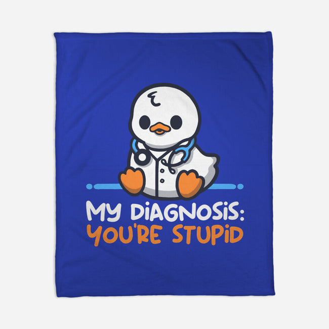 Funny Doctor Diagnosis-None-Fleece-Blanket-NemiMakeit