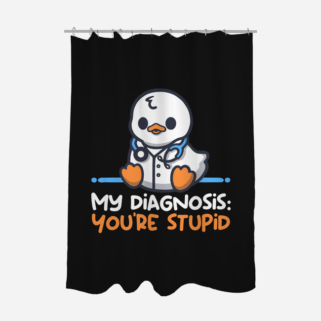 Funny Doctor Diagnosis-None-Polyester-Shower Curtain-NemiMakeit