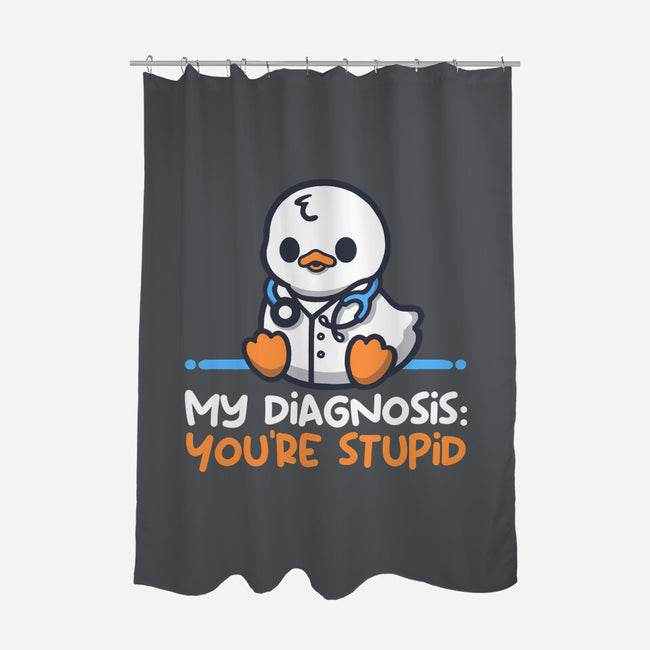 Funny Doctor Diagnosis-None-Polyester-Shower Curtain-NemiMakeit