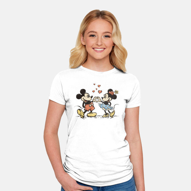 Two Hands One Heart-Womens-Fitted-Tee-kg07
