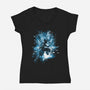 The Way To The Heart-Womens-V-Neck-Tee-kharmazero