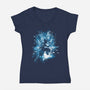 The Way To The Heart-Womens-V-Neck-Tee-kharmazero