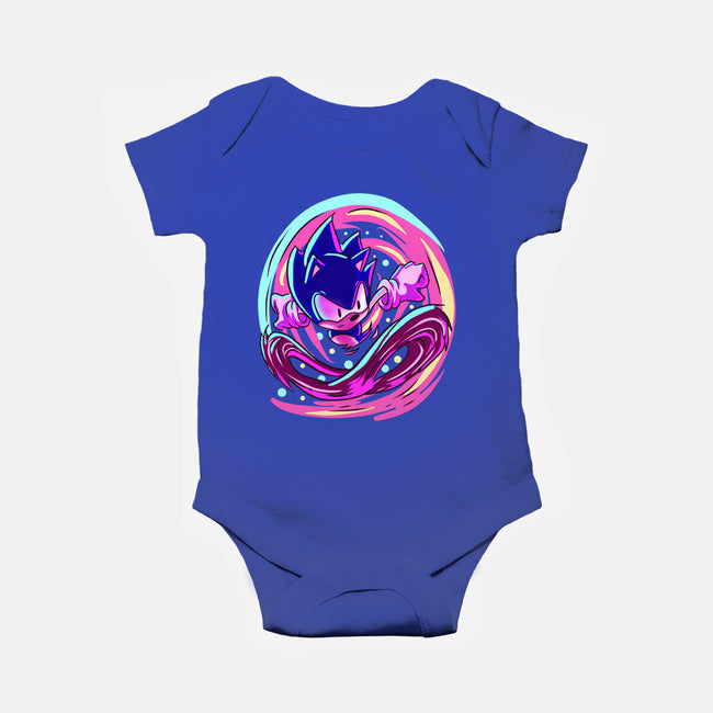 Hedgehog Run-Baby-Basic-Onesie-nickzzarto