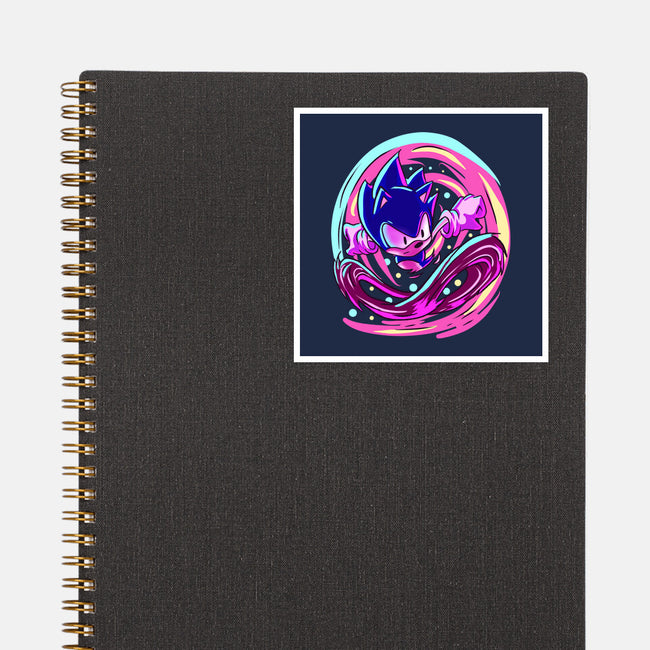 Hedgehog Run-None-Glossy-Sticker-nickzzarto