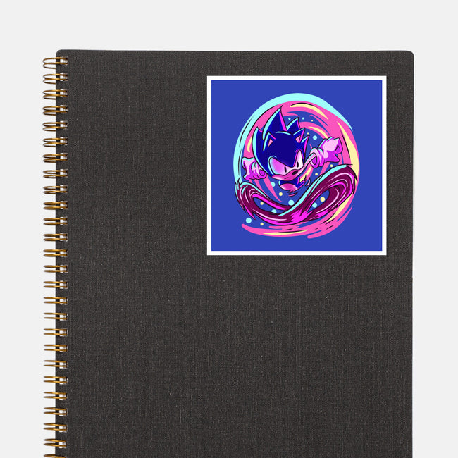 Hedgehog Run-None-Glossy-Sticker-nickzzarto