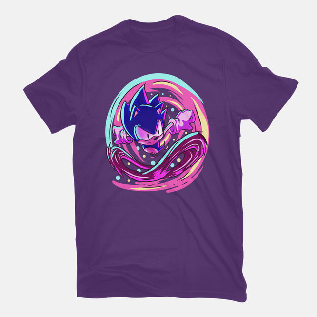 Hedgehog Run-Womens-Fitted-Tee-nickzzarto