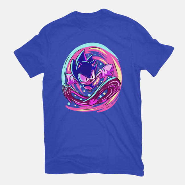 Hedgehog Run-Womens-Fitted-Tee-nickzzarto