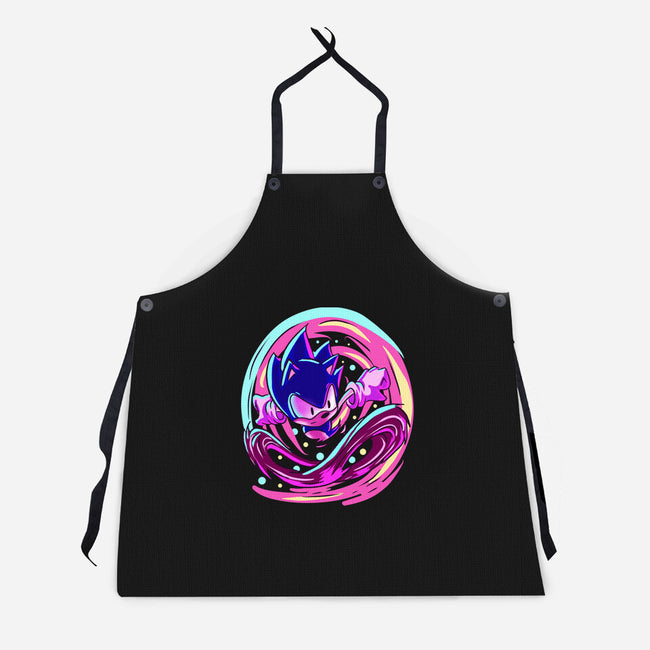 Hedgehog Run-Unisex-Kitchen-Apron-nickzzarto
