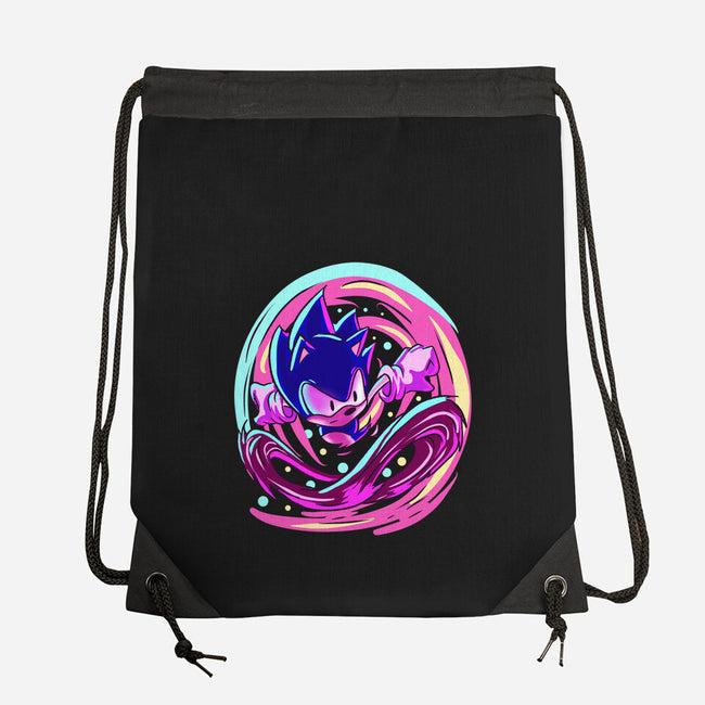 Hedgehog Run-None-Drawstring-Bag-nickzzarto