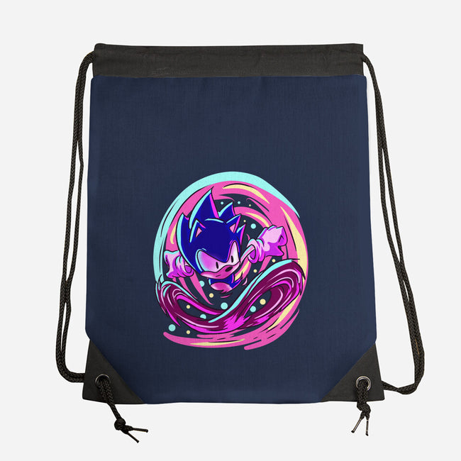 Hedgehog Run-None-Drawstring-Bag-nickzzarto