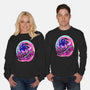 Hedgehog Run-Unisex-Crew Neck-Sweatshirt-nickzzarto