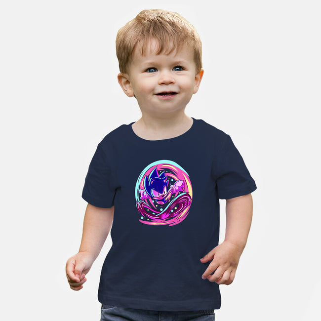 Hedgehog Run-Baby-Basic-Tee-nickzzarto