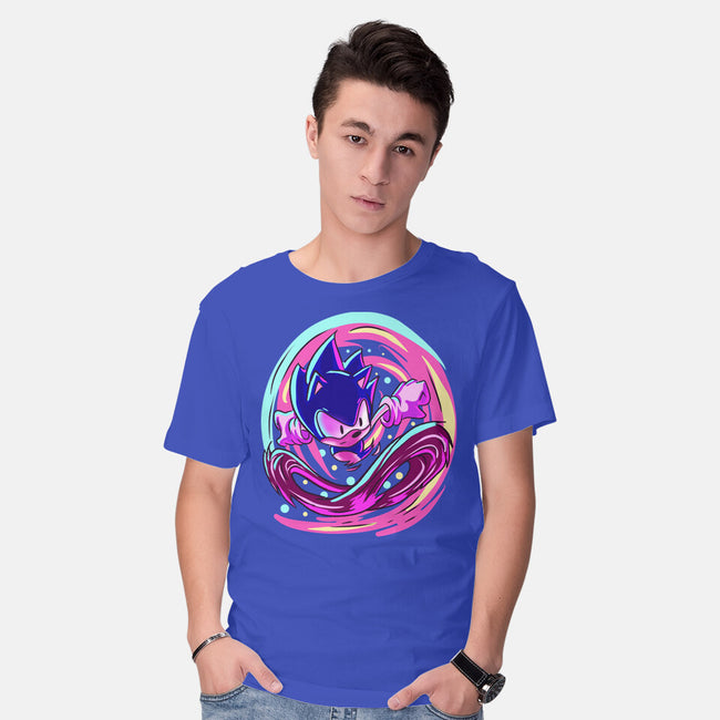 Hedgehog Run-Mens-Basic-Tee-nickzzarto