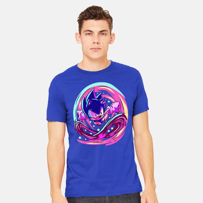 Hedgehog Run-Mens-Heavyweight-Tee-nickzzarto
