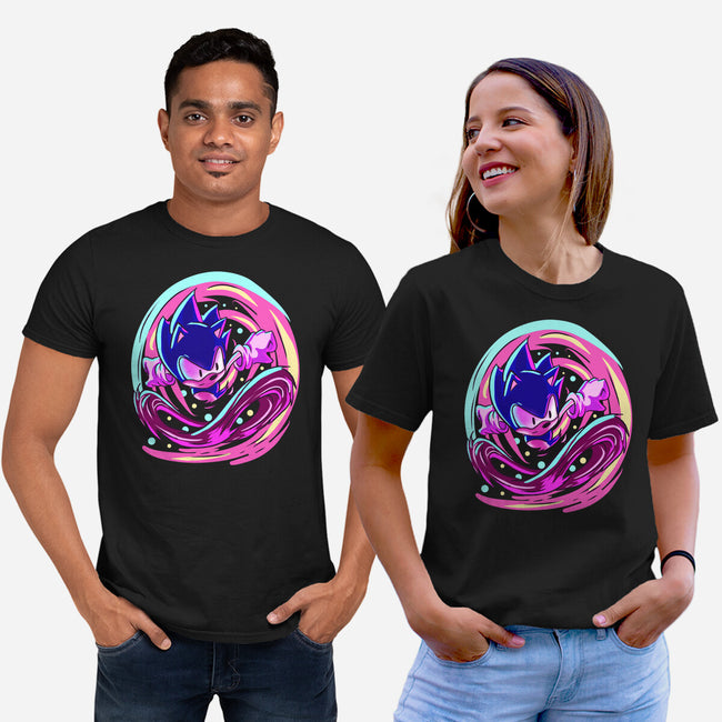 Hedgehog Run-Unisex-Basic-Tee-nickzzarto