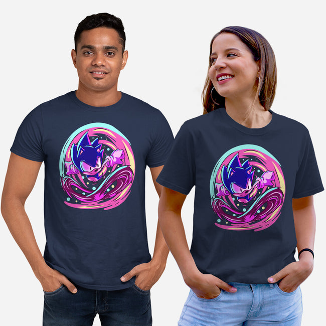 Hedgehog Run-Unisex-Basic-Tee-nickzzarto