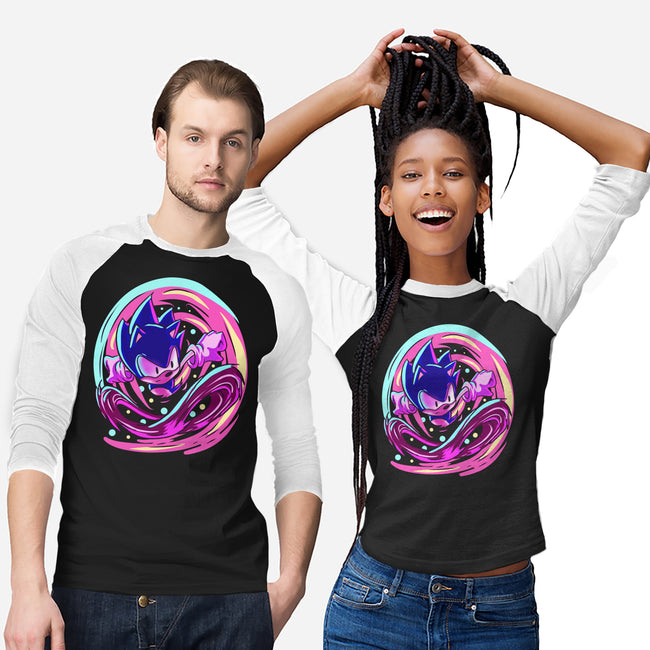 Hedgehog Run-Unisex-Baseball-Tee-nickzzarto
