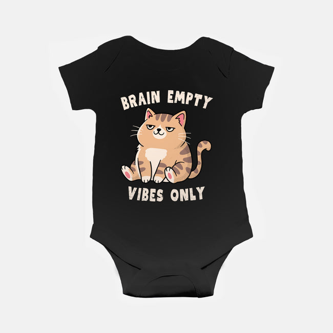 Brain Empty Vibes Only-Baby-Basic-Onesie-GODZILLARGE