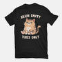 Brain Empty Vibes Only-Youth-Basic-Tee-GODZILLARGE