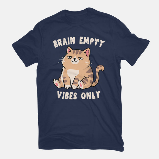 Brain Empty Vibes Only-Mens-Basic-Tee-GODZILLARGE