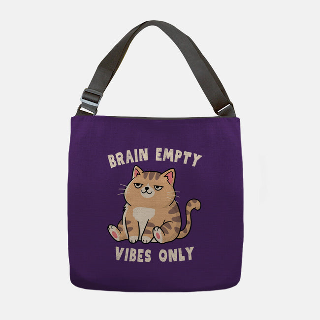 Brain Empty Vibes Only-None-Adjustable Tote-Bag-GODZILLARGE