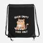 Brain Empty Vibes Only-None-Drawstring-Bag-GODZILLARGE