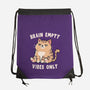 Brain Empty Vibes Only-None-Drawstring-Bag-GODZILLARGE