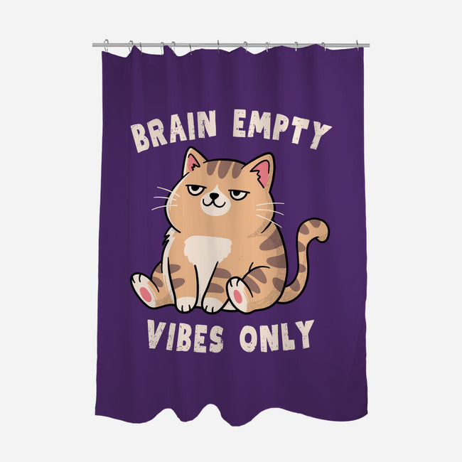 Brain Empty Vibes Only-None-Polyester-Shower Curtain-GODZILLARGE